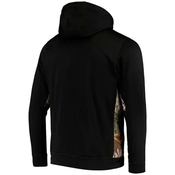 Men's Las Vegas Raiders Dunbrooke Black/Realtree Camo Decoy Tech Fleece Full-Zip - Picture 2 of 8